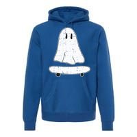 Ghost Skater Halloween Costume Spirit Ghoul SkateboardIng Gift Premium Hoodie