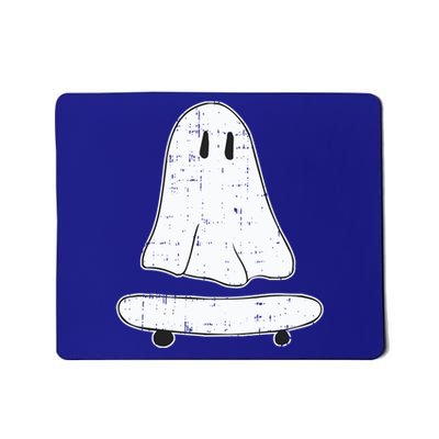 Ghost Skater Halloween Costume Spirit Ghoul SkateboardIng Gift Mousepad