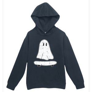 Ghost Skater Halloween Costume Spirit Ghoul SkateboardIng Gift Urban Pullover Hoodie