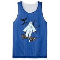 Ghost Skateboard Halloween Costume Adult And Art Skater Gift Mesh Reversible Basketball Jersey Tank