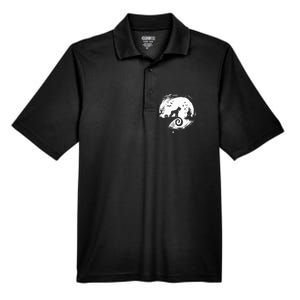 Giant Schnauzer Halloween Costume Moon Silhouette Creepy Men's Origin Performance Pique Polo