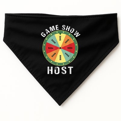 Game Show Host Trivia Board Game Night Questions Vintage USA-Made Doggie Bandana