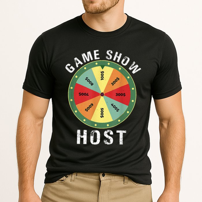 Game Show Host Trivia Board Game Night Questions Vintage Performance Shirt