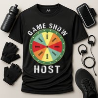 Game Show Host Trivia Board Game Night Questions Vintage Performance Shirt