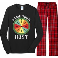 Game Show Host Trivia Board Game Night Questions Vintage Long Sleeve Pajama Set