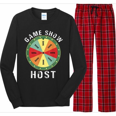 Game Show Host Trivia Board Game Night Questions Vintage Long Sleeve Pajama Set