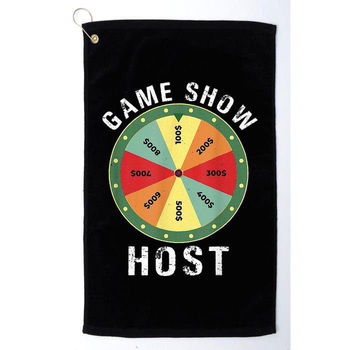 Game Show Host Trivia Board Game Night Questions Vintage Golf Towel