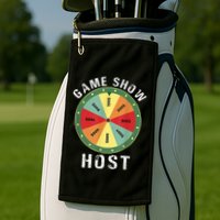 Game Show Host Trivia Board Game Night Questions Vintage Golf Towel