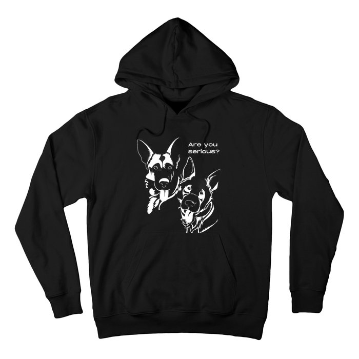 German Shepherd Head Tilt Dog Dad Dog Mom Hoodie