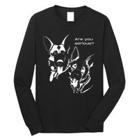 German Shepherd Head Tilt Dog Dad Dog Mom Long Sleeve Shirt