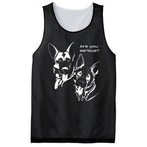 German Shepherd Head Tilt Dog Dad Dog Mom Mesh Reversible Basketball Jersey Tank