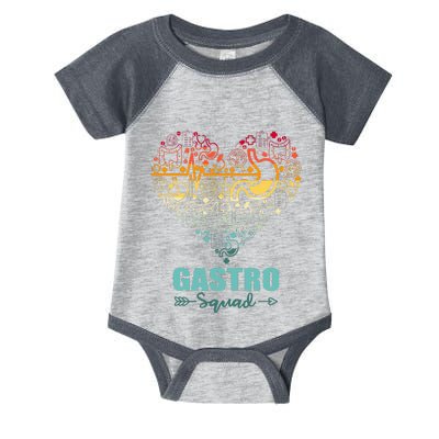 Gastro Squad Heart Funny Gastroenterology Team Infant Baby Jersey Bodysuit