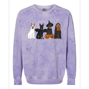 Ger Shepherd Halloween Gift Colorblast Crewneck Sweatshirt