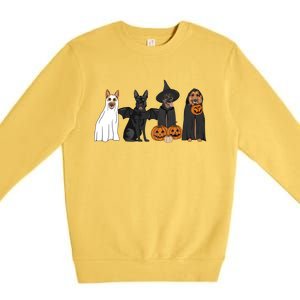 Ger Shepherd Halloween Gift Premium Crewneck Sweatshirt