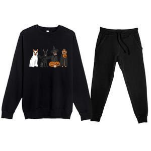 Ger Shepherd Halloween Gift Premium Crewneck Sweatsuit Set