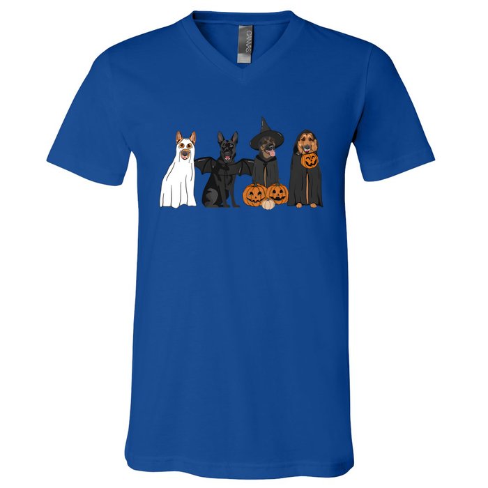 Ger Shepherd Halloween Gift V-Neck T-Shirt