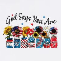 God Shed His Grace On Thee 4th Of July Sunflowers Patriotic Cool Comfort Performance Bucket Hat