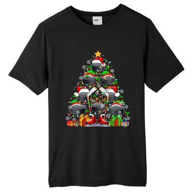 Group Santa Hockey Equipt As Xmas Tree Costume Player Meaningful Gift Tall Fusion ChromaSoft Performance T-Shirt