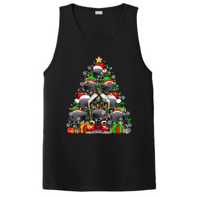 Group Santa Hockey Equipt As Xmas Tree Costume Player Meaningful Gift PosiCharge Competitor Tank