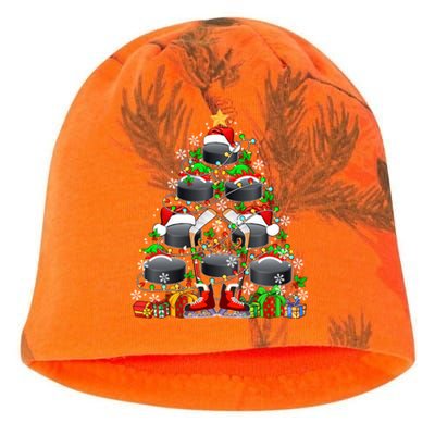 Group Santa Hockey Equipt As Xmas Tree Costume Player Meaningful Gift Kati - Camo Knit Beanie