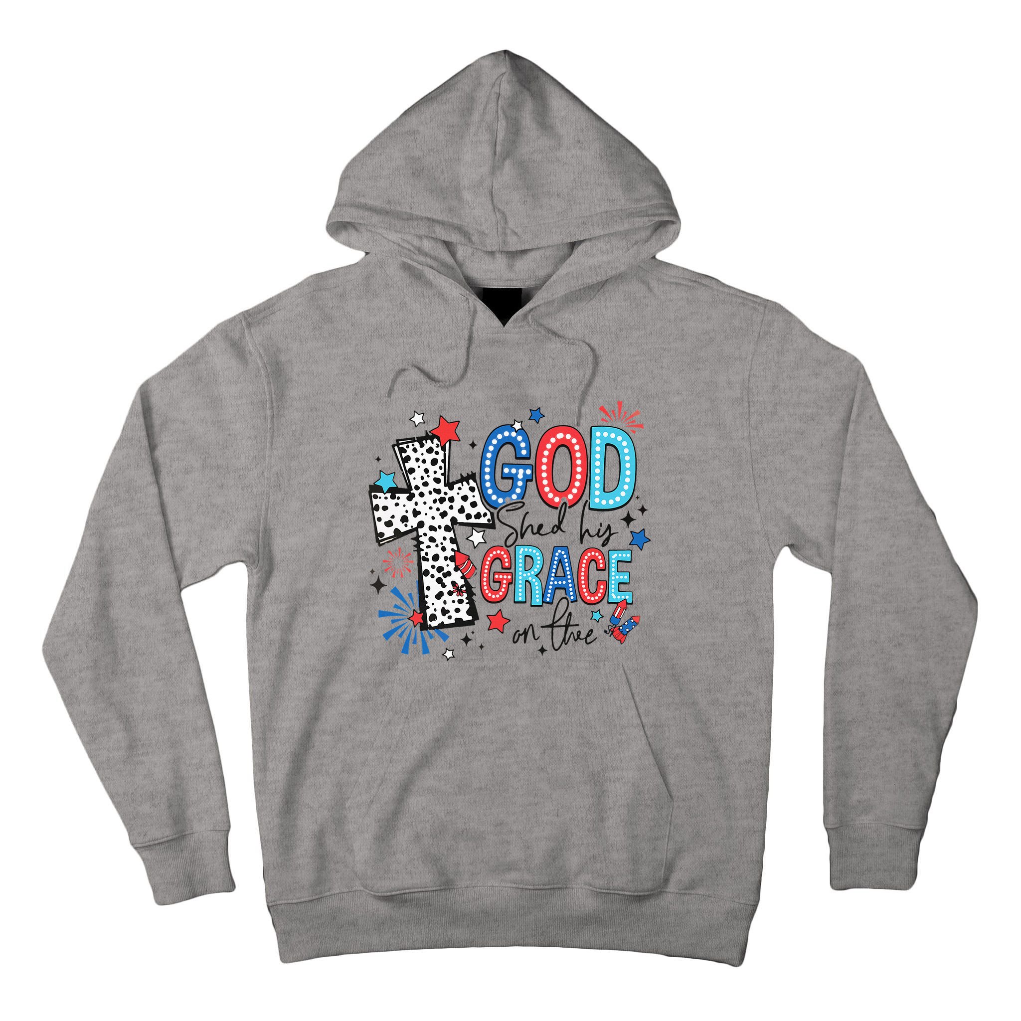 God Shed His Grace On Thee Ameria 1776 Patriotic 4th Of July Tall Hoodie