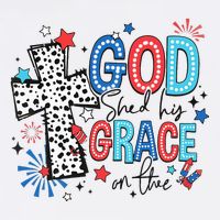 God Shed His Grace On Thee Ameria 1776 Patriotic 4th Of July Cooling Performance Crew T-Shirt