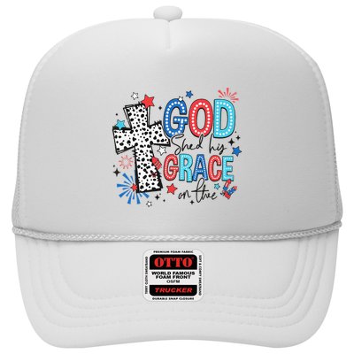 God Shed His Grace On Thee Ameria 1776 Patriotic 4th Of July Trucker Hat