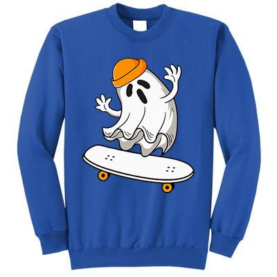 Ghost Skateboarding Halloween Skateboard Sweatshirt