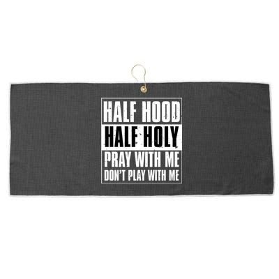 Grunge Style Half Hood Half Holy Advisory Inspired Design Cute Gift Large Microfiber Waffle Golf Towel