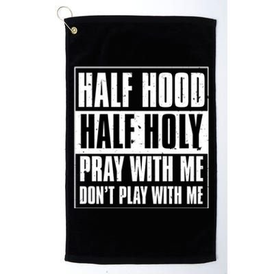 Grunge Style Half Hood Half Holy Advisory Inspired Design Cute Gift Platinum Collection Golf Towel