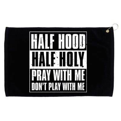 Grunge Style Half Hood Half Holy Advisory Inspired Design Cute Gift Grommeted Golf Towel