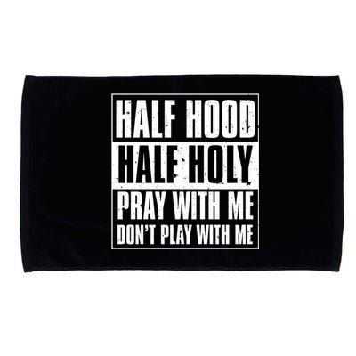 Grunge Style Half Hood Half Holy Advisory Inspired Design Cute Gift Microfiber Hand Towel