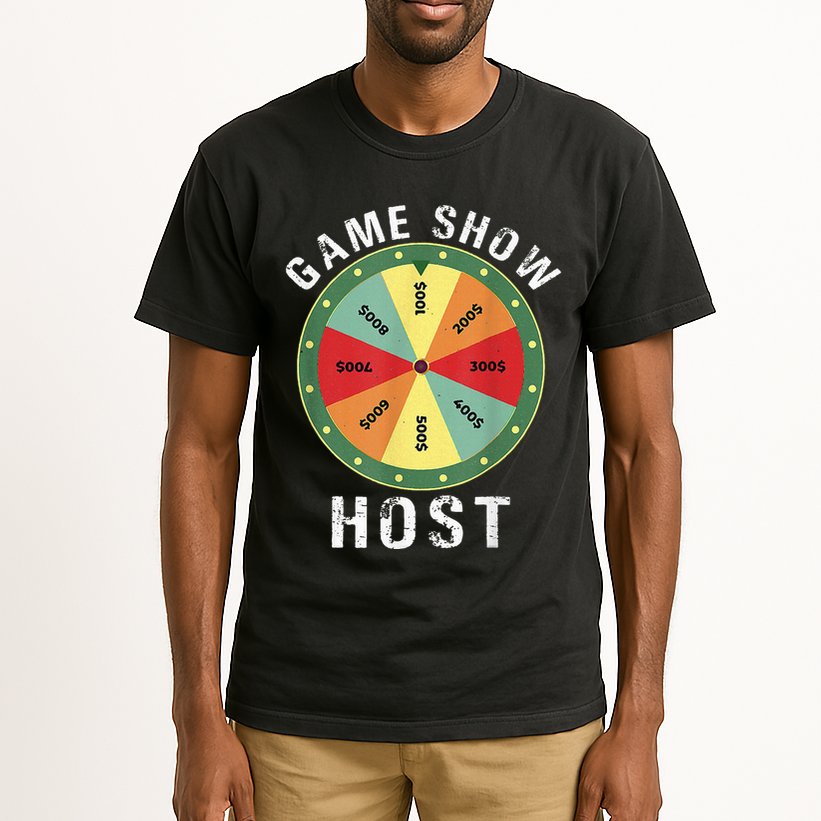 Game Show Host Trivia Board Game Night Questions Vintage Tall T-Shirt