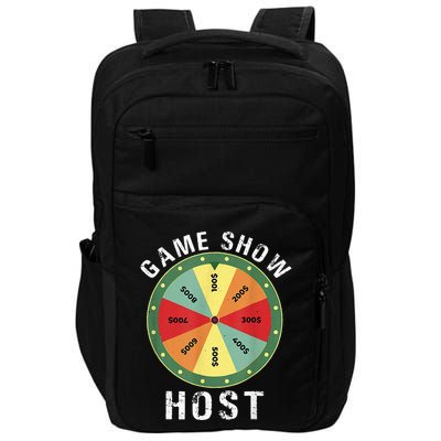 Game Show Host Trivia Board Game Night Questions Vintage Impact Tech Backpack