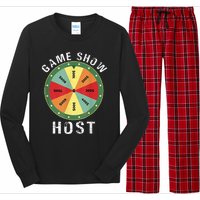 Game Show Host Trivia Board Game Night Questions Vintage Long Sleeve Pajama Set