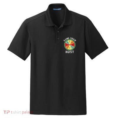 Game Show Host Trivia Board Game Night Questions Vintage Dry Zone Grid Polo