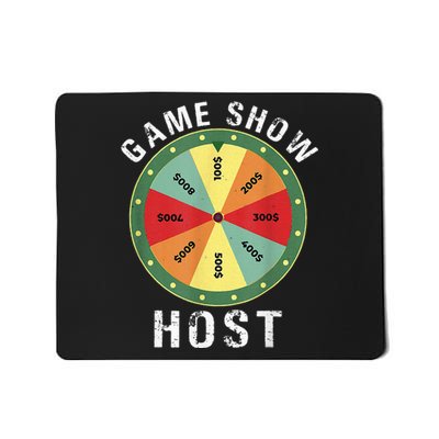 Game Show Host Trivia Board Game Night Questions Vintage Mousepad