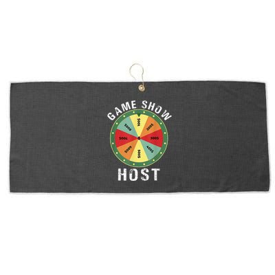 Game Show Host Trivia Board Game Night Questions Vintage Large Microfiber Waffle Golf Towel