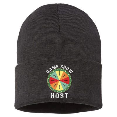 Game Show Host Trivia Board Game Night Questions Vintage Sustainable Knit Beanie