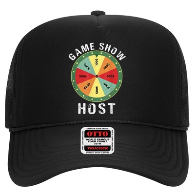 Game Show Host Trivia Board Game Night Questions Vintage Trucker Hat