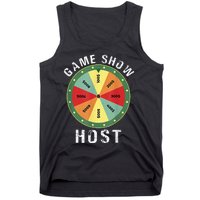 Game Show Host Trivia Board Game Night Questions Vintage Tank Top