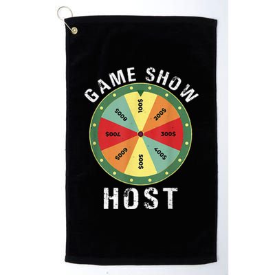 Game Show Host Trivia Board Game Night Questions Vintage Platinum Collection Golf Towel