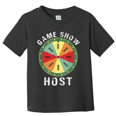 Game Show Host Trivia Board Game Night Questions Vintage Toddler T-Shirt