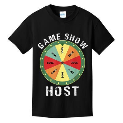 Game Show Host Trivia Board Game Night Questions Vintage Kids T-Shirt