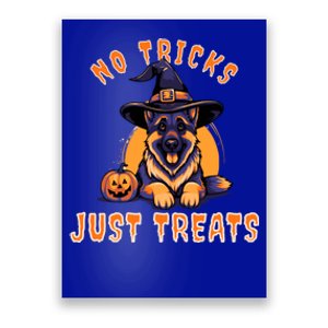 Ger Shepherd Halloween No Tricks Just Treats Great Gift Poster