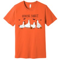 Goose Sheet Halloween Funny Ghoul Ghost Cute Pumpkin Premium T-Shirt