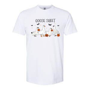 Goose Sheet Halloween Funny Ghoul Ghost Cute Pumpkin Softstyle CVC T-Shirt