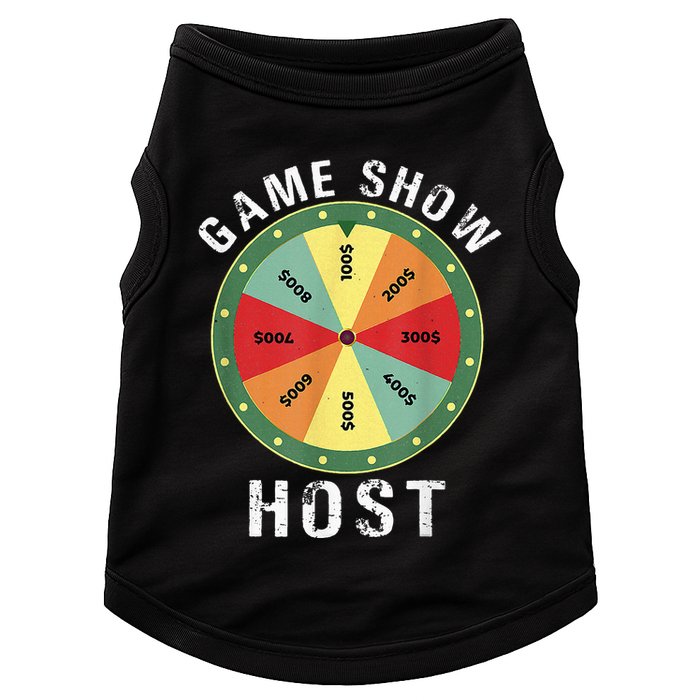 Game Show Host Trivia Board Game Night Questions Vintage Doggie Tank