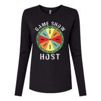 Game Show Host Trivia Board Game Night Questions Vintage Womens Cotton Relaxed Long Sleeve T-Shirt