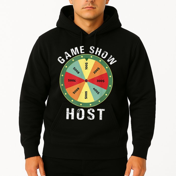 Game Show Host Trivia Board Game Night Questions Vintage Hoodie